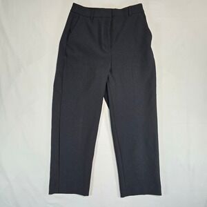 Express Editor Straight Super High Rise Black Dress Pants Trousers 4S 007481959